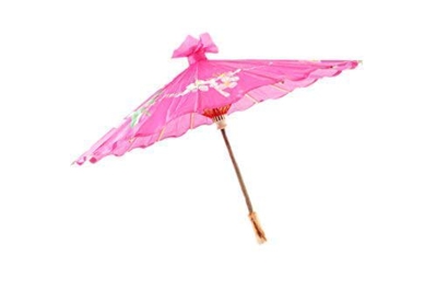 Wen Tai Sun De carácter chino de tamaño pequeño/diseño de flores de japonés diseño de gatos con paraguas para sombrilla Geisha - 58 cm de diámetro