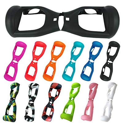 ABBY Protectora Funda de Silicona para 6.5" Smart Scooter Balance Patinete Electrico Hoverboard Cover (Modernizar Negro)