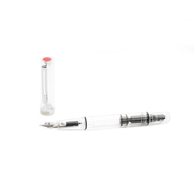 TWSBI Eco Clear - Pluma estilográfica transparente, plumín F