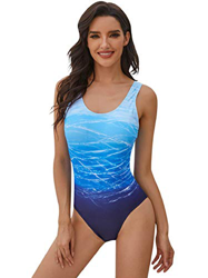 heekpek Trajes de Baño una Pieza Bañadores Mujer Chaleco Estilo Gradiente de Color Cintura Alta Slim Fit Bañador Deportivo Mujer características