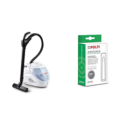 Polti Vaporetto Lecoaspira FAV30 - Aspiradora de trineo, autonomía ilimitada, 4 bar, 2200 W, 1.5 litros, aluminio, blanco + Polti Bioecologico, anti e en oferta
