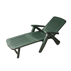 Tumbona Plegable TERRAZA Cancun Antracita DE Resina RECLINABLE JARDÍN en oferta