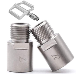 1 Par Extensores de Pedal de Bicicleta, Laufunjoy Bicicleta Pedales Extensores Set para 9/16" Pedales Roscados Bicicleta de Carretera Ciclismo de Mont en oferta