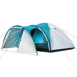CampFeuer Tienda de Campaña Familiar Biglu I 3 Personas I Columna de Agua 3.000 mm I Impermeable I Camping (Plata/Turquesa) características