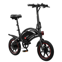 DYU D3F Bicicleta eléctrica Plegable de montaña, Bicicleta de aleación de Aluminio de 240 W, batería extraíble de Iones de Litio de 36 V / 6 Ah con 3  precio