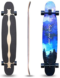 YXF Longboard Collection 47 Pulgadas Longboard Patinetas de bambú con núcleo de Arce Duro Cruising, Carving, Dancing, Freestyle en oferta