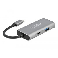 63261 hub de interfaz USB 3.2 Gen 2 (3.1 Gen 2) Type-C 10000 Mbit/s Negro, Gris, Hub USB