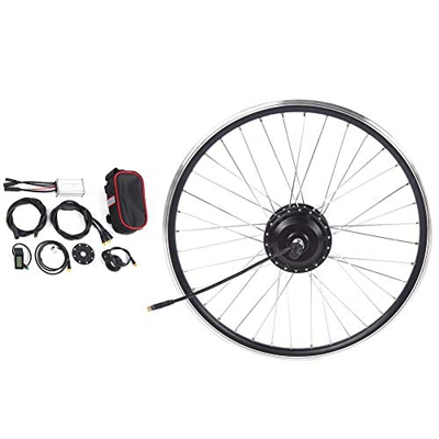 JULYKAI Kit de conversión de Bicicleta eléctrica, Kit de conversión de Bicicleta de montaña de 26 '', 48V/250W para Instrumento KT-LCD5, Todo Impermea