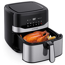 Hosome 7L Freidora sin Aire, 1800W Pantalla Táctil LED Air fryer con 9 Menús Preestablecidos, Freidora de Aire Caliente con Función de Pausa y Reinici características