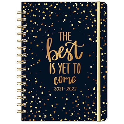 Agenda 2021-2022 - A5 Diario de Julio 2021 a Junio 2022, Etiqueta Mensual y Bolsa Interior Extensible, 21,5 x 15,5 x 1,5 cm