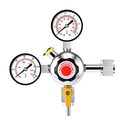 Regulador de presión de CO2 con doble calibre, regulador de presión de gas de cerveza regulador de presión de gas de cerveza Regulador de presión de C características