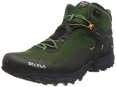 Salewa MS Ultra Flex 2 Mid Gore-TEX, Zapatillas para carrera de senderos Hombre, Verde (Raw Green/Pale Frog), 44.5 EU