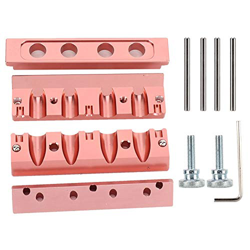 molde de lápiz labial para hacer kit de lápiz labial, 12.1 mm 4 agujeros Triple uso DIY Molde de lápiz labial Bálsamo labial cosmético Aleación de alu en oferta