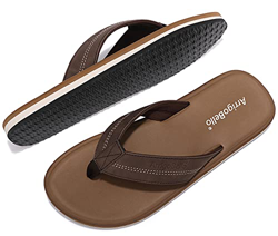 ARRIGO BELLO Chanclas Hombre Flip Flops Verano Playa Piscina Sandalias Al Aire Libre Vacaciones Ducha Gimnasio Cómodo Zapatos Talla 40-46 (Marrón Clar características