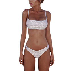 Meioro Conjuntos de Bikinis para Mujer Push Up Bikini Traje de baño de Tanga de Cintura Baja Trajes de baño Adecuado Viajes Playa La Natacion (M, Rosa en oferta