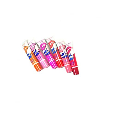 Brillo de labios de las mujeres 6Colours Easy Peel Off maquillaje duradero Tatto brillo de labios del lápiz labial del rasgón impermeable a las mancha