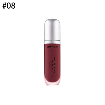 1PC mate aterciopelado lápiz labial impermeable Hidratante Brillo de labios brillo de labios de larga duración Copa antiadherente líquido labial labio