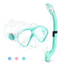 Glymnis Gafas de Buceo para Niños Gafas Snorkel Seco Completo Kit de Snorkel Máscara de Buceo y Snorkel Seco Set Máscara Set de Snorkel Profesional Vi precio