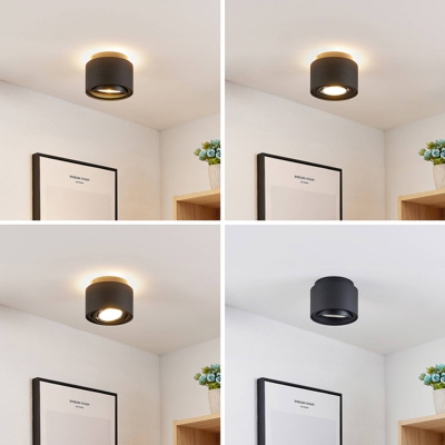 Arcchio Talima plafón LED, redondo, negro