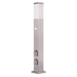 Bolardo LED 400166, 2 tomas detector de movimiento en oferta