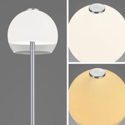 Bopp Flavor lámpara de pie LED con dimmer táctil características