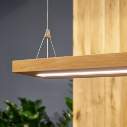 HerzBlut Friso lámpara colgante roble click & dim en oferta