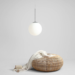Lámpara colgante Balia, 1 luz, blanca/cromo características