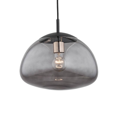 Lámpara colgante Turku 1 luz humo/negro Ø 30cm