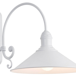 Lámpara de pared Elmo, lacado blanco en oferta