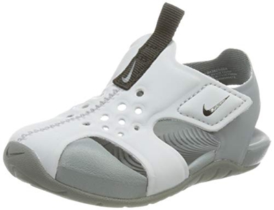 Nike Sunray Protect 2 (TD), Slide Sandal Unisex niños, Wolf Grey/Black-Cool Grey, 21 EU