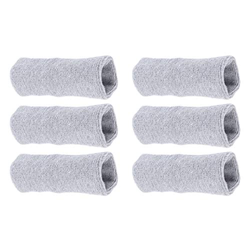 Abaodam 1 juego de 6 protectores de muñeca deportivos de algodón absorbente para el sudor y la muñeca para hombres y mujeres (gris claro) en oferta