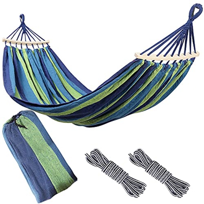 Hamaca Exterior Camping, ZoneYan Hamaca de Jardin Plegable, Hamaca de Lona Exterior, Hamaca Exterior, Hamaca Camping Colgante, Hamaca Jardin Plegable 