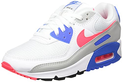 Nike Air MAX III, Zapatillas para Correr Mujer, White Hot Coral Blue Crystal Grey Fog, 38 EU