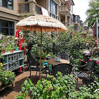 Sombrilla Playa Hawaii Parasol Sombrillas Terraza Excéntrico para Balcón Terraza Jardín Diámetro Pantalla 200 Cm Protección Solar Inclinable Ajustable