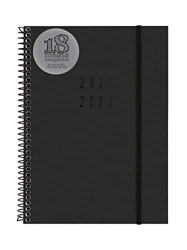 Finocam Agenda 2021 2022 Semana vista apaisada Julio 2021, Diciembre 2022 18 meses E10, 155x212 Negra Español precio
