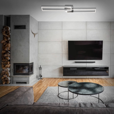 Plafón LED 3145-018 con control remoto cromo