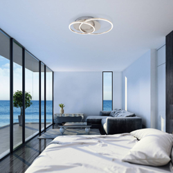 Plafón LED Frames dos anillos, giratorio precio
