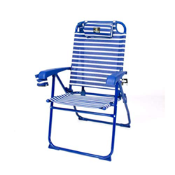 CREVICOSTA QUALITY MARK MARCAS DE CALIDAD 903 SILLÓN 5 Posiciones Alto Acero JARDÍN Y TERRAZA. Marinera en oferta