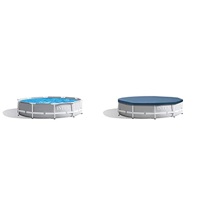 Intex 26700Np Piscina Elevada Redonda Prisma Frame 305 X 76 Cm + 28030 Cobertor Piscina Metálica Metal & Prisma Frame 305 Cm