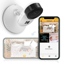 Cámara para bebés KODAK Cherish C120 con app móvil - Cámara para bebés de alta resolución con zoom remoto, audio bidireccional, visión nocturna, largo precio