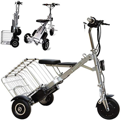 Bicicleta Electrica Plegable Urbana, Peso ligero Ebike Triciclos Eléctricos Adulto con 36V 5AH(180Wh) Batería de Litio-Ion, Motor de 250W, Eje trasero precio