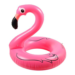 Olycism Flotador Inflable Flamenco para Piscina con Soporte para Bebidas y Kit de Parche, Flamenco de Juguete Inflable de Verano para Fiestas de Pisci características