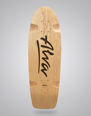 ALVA Monopatín Skate Skateboard Old School 8.5x27 Re-Isuue Black
