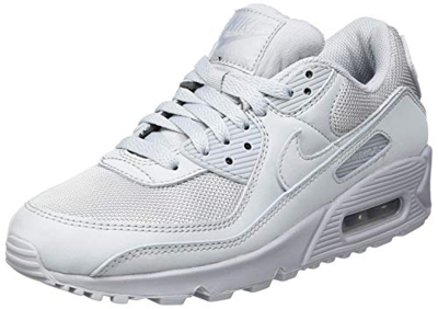 Nike Air MAX 90, Zapatillas para Correr Hombre, Gris (Wolf Grey/Wolf Grey/Wolf Grey/Black), 42 EU