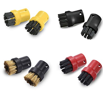 Juego de 8 cepillos de limpieza a vapor redondos para limpiador a vapor Kärcher SC1 SC2 CTK10 SC3 SC4 SC5 SC7
