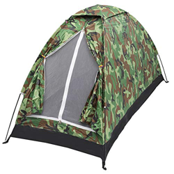 Tienda de campaña, compacta, portátil, resistente al viento y al agua, ligera, adecuada para 1 persona, senderismo, al aire libre, camping, mochilero, en oferta