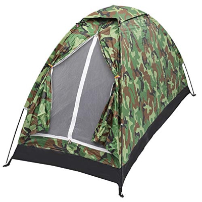 Tienda de campaña, compacta, portátil, resistente al viento y al agua, ligera, adecuada para 1 persona, senderismo, al aire libre, camping, mochilero,