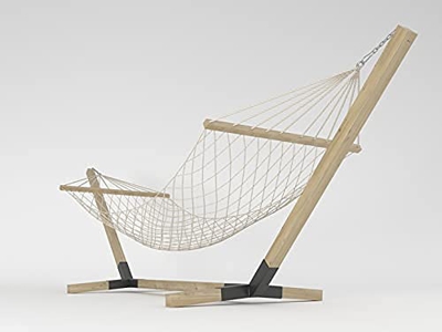 Soporte para hamaca de madera de haya, capacidad de carga máxima: 150 kg, 310 cm