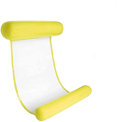 DY_Jin Flotador Inflable para Piscina 4 en 1 (sillín, sillón, Hamaca, vagabundo), Hamaca de Agua Multiusos, sillón de Piscina portátil (Yellow)