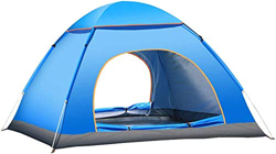 Yuanj - Tienda de campaña plegable de doble puerta con bolsa de transporte, fácil de instalar, tienda de senderismo para viajes en pareja o acampada características